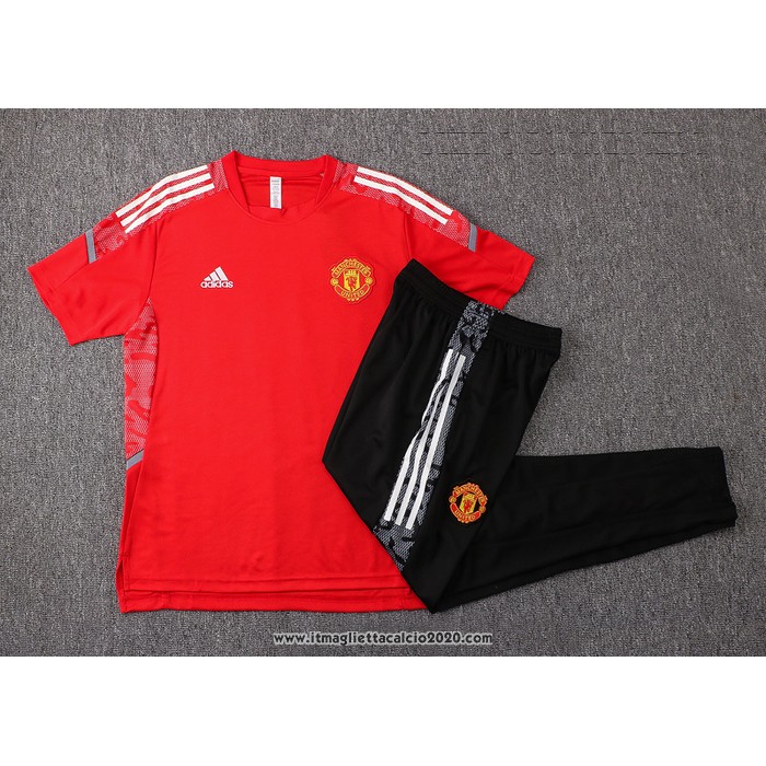Tuta da Track Manchester United Manica Corta 2021 2022 Rosso